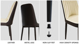 A set of 2 dining chair, modern style chair made of high-quality PU Leather fabric with thick soft W2189P166108