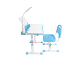 Desk and Chair Set Set with Adjustable Height, 40-Degree Tiltable Children Desktop, LED Light, 55926271