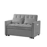 NEW Grey Velvet Loveseat Sofa Bed W588P261317