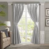 Pleat Curtain Panel with Tieback B035129638