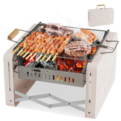 ZUN Outdoor BBQ Grill Beige 04276993