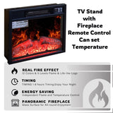 ZUN Fireplace TV Stand With 18 Inch Electric Fireplace Heater,Modern Entertainment Center for TVs up to W1625P152178