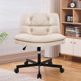 UPGRADE! Larger Size 360&deg Swivel Home Office Desk Chair with Wheels W1403P155225