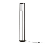 ZUN Metal Floor Lamp with Glass Cylinder Shade B03599405