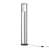 Metal Floor Lamp with Glass Cylinder Shade B03599405