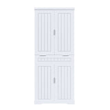 Pantry Cabinet, 71.65" Tall Storage Cabinet with Drawer, 2 Cabinets & 6 Door Adjustable W2700P300562