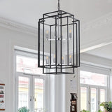 (Same as W1340142525/L1018-C) 8-Lights Lantern Tiered Pendant Light Fixtures, Industrial Farmhouse W1340P206663