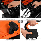 13" Electric Lawn Dethatcher w/ Collection Bag and Removable Blades -Orange 23993158