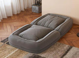 Upholstered Human Dog Bed for Adults and Pets, Foldable Lazy Sofa Bed with 5 Adjustable Position, W2699P535458
