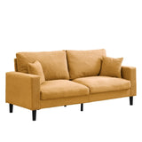 74" High Resilience three seater Sofa, Wooden Frame 3 Seat Sofa, Comfy , Modern Upholstered Sofa, W311P221215