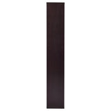 8-shelf Cappuccino Geometric Bookcase B062P145423