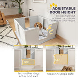 ZUN Dog Whelping Box/Dog house/Pet Playpen 23486227