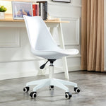 ZUN Modern Home Office Desk Chairs, Adjustable 360 &deg;Swivel Chair Engineering Plastic Armless Swivel W1512P294258