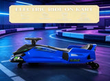 12V Blue Kids Electric Drift Go Kart Slow Start, Music, Colorful Lights, as Trendy Gift for Boys 38702003