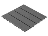 Plastic interlocking decking tiles, 44 packs of terrace decking tiles, 12 inches x 12 inches W5288P452912