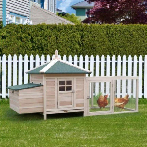 ZUN Wooden Chicken Coop （Prohibited by WalMart） 56516543