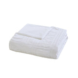 Full/Queen 4 Piece Cotton Seersucker Duvet Cover Set B035129170