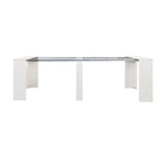 ZUN Multifunctional extendable console table W331P250559