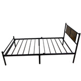Twin Size Bed Frames with Wood Headboard and Footboard,Strong Metal Slats Support for Twin Bed W3286P308613