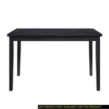 ZUN Black Finish Dining Table Casual Style Dining Room Wooden Furniture 1pc Modern Dinette B011125790