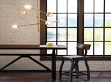 Cyrus 6-Globe Light Architectural Metal Chandelier B03596548