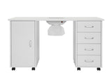 MDF Single Door 4 Drawers With Fan White Nail Table 65632572