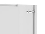Wall Foldable Table with Multiple Shelves, White B097133224
