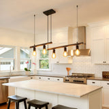 ZUN Macgregor 5 - Light Kitchen Island Pendant Light[No Bulb][Unable to ship on weekends, please place 89474195