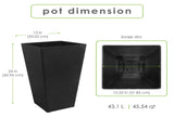24 inch Indoor Outdoor Recycled Slate Planter 31261075