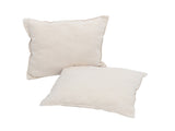 Distinctive Cotton Canvas Hanging Rope Chair with Pillows Beige 58301688