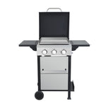 ZUN 3-Burner Propane Gas BBQ Grill, SS Plancha, 36900BTU Output With Wire Enamel Cooking Grids For W2938P208388