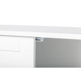 Storage Bathroom Cabinet, 2 Doors 4 Drawers Bathroom Cabinet, White 39915074