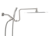 10 Inch Rainfall Shower Head with Handheld Shower Combo with 12 inch Adjustable Extension Arm W1219P506561