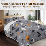 3pcs Christmas Set Comforter Set For Girls Boys Women, Soft Lightweight Halloween Bedding Set 1 75270399