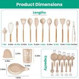 35Pcs Kitchen Cooking Utensils Set Spatula Set Baking Utensil Set Kitchen Accessories Necessities 29157333