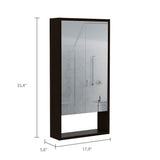 Modesto Medicine Cabinet, One Open Shelf, Mirrored Cabinet With Two Interior Shelves B128P148753