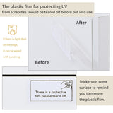 ON-TREND White & Black Contemporary Rectangle Design TV Stand, Unique Style TV WF300852AAK