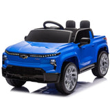 ZUN 12V Kids Ride on Car W/Parents Control,Licensed Chevrolet Silverado,Four-wheel suspension,LED W1578P202299