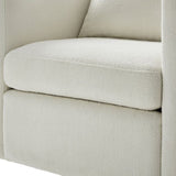 Sutton Ivory Performance Fabric Swivel Barrel Chair B050P322582