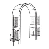 78*23*83.9 Arc Roof Double Layer Arch Courtyard Black 07528371
