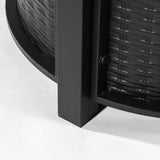 30inch Round Fire Pit Table Propane Fire Table with Lava Rocks W853P194144