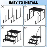 ZUN Swimming Pool Ladder Above Ground Pools,3 Step Stool Ladder with Handrails, 440 lb Capacity SPA 00390697