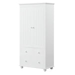 ZUN Tall Storage Cabinet with Three Drawers for Bathroom/Office, White N725P183256K