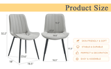 Extended Seat Cushion PU Dining Chair Set - Four Pieces,Ergonomic Design.Smooth line design,Integral W1151P245736