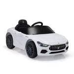 ZUN Maserati Ghibli-licensed 12V Kids Ride on Car with Remote Control, Music and Lights,White W2181P143837