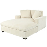 Mirod 53.5''*70.9'' Oversized Chaise, Lounge Chair - Classic Design, Soft Fabric, Easy Assembly, N760P196662A