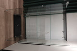 Glass Display Cabinet with 4-Shelf Double Doors and Lock, Curio Cabinet 5mm Tempered Glass Floor W3190P271476