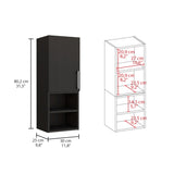 Madrid Medicine Cabinet, Two External Shelves, Metal Handle, Single Door, Two Interior Shelves B20092091