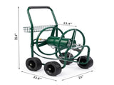 Hose Reel Cart, Hold Up to 250 ft Hose, Garden Water Hose Carts Mobile Tools with 4 Wheels, Heavy 67261565