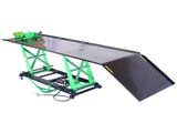 Air Hydraulic Motorcycle Lift, 1000 Lb. Capacity Mobile ATV/Motorcycle Lift Table, Heavy Duty W465P176240